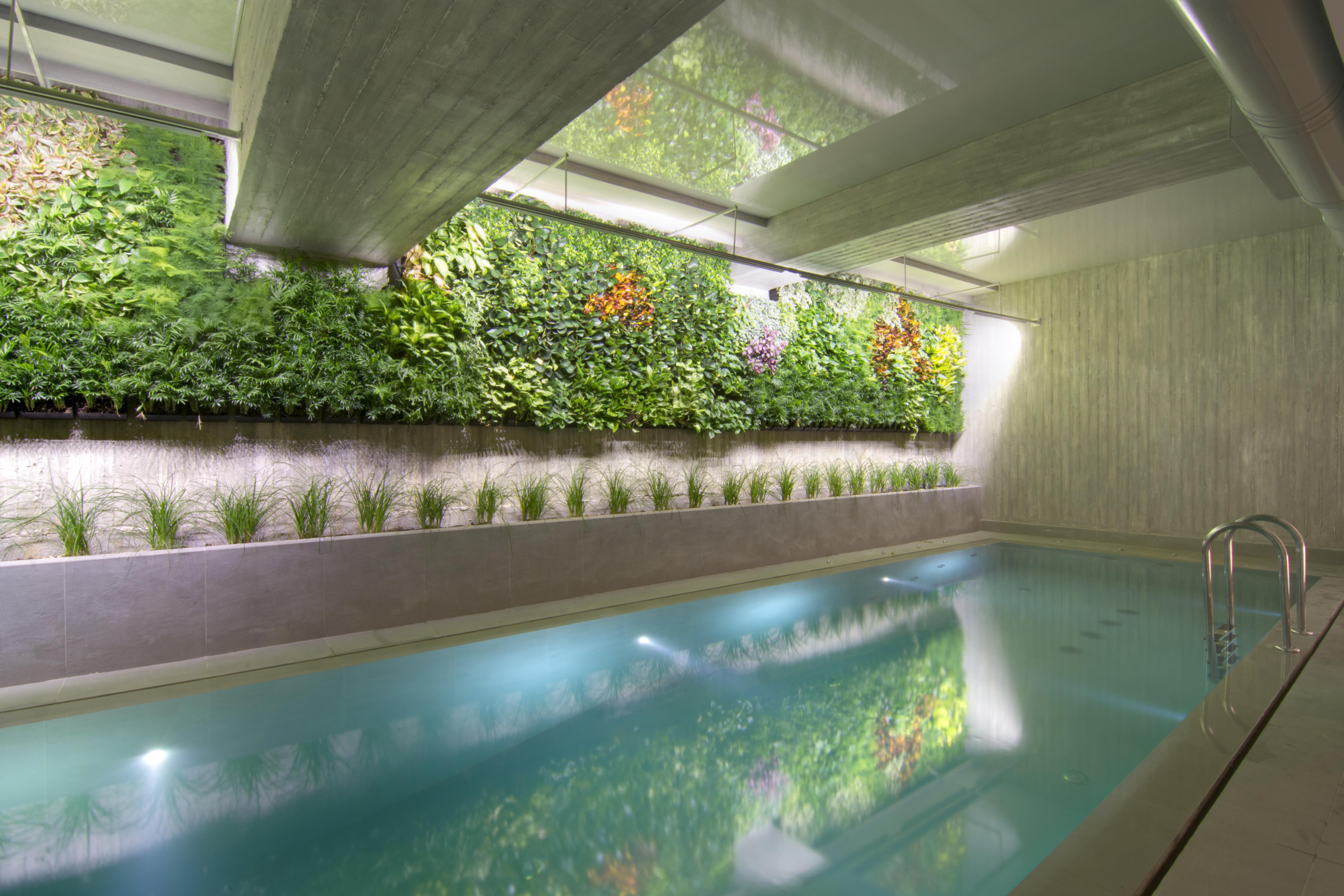 Hotel Coco-Mat Athens Jumelle Exteriér fotografie A green wall in a swimming pool